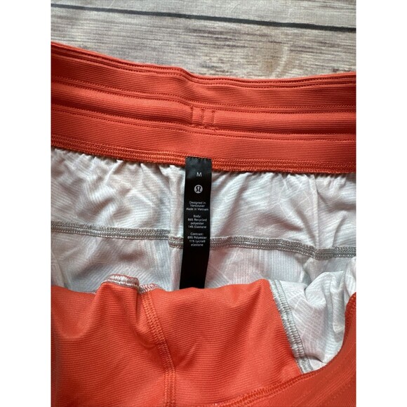 NEW Lululemon T.H.E. Short 7” Linerless Medium PLVC LM7AKRS Orange - Picture 4 of 8